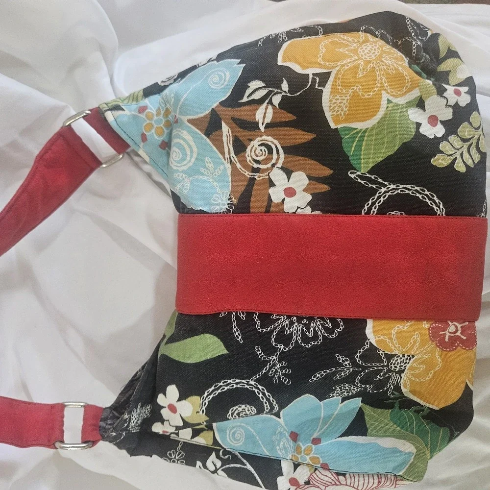 Lisa Lill for 1154 Lill Studio Custom Floral Hobo Shoulder Bag